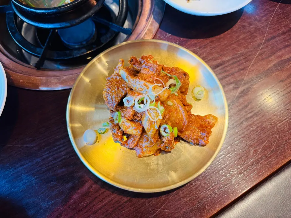 Soy crab meat piled on top of pot rice