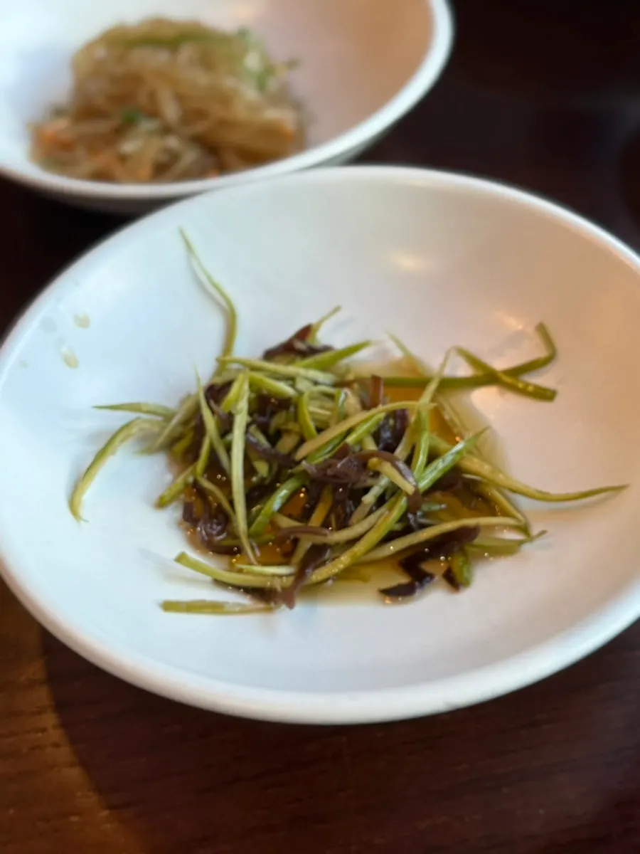Ssam vegetable plate with cabbage and napa cabbage
