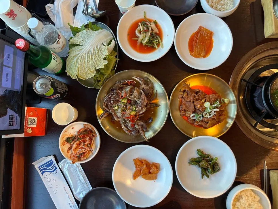 Self-serve ssam vegetable corner