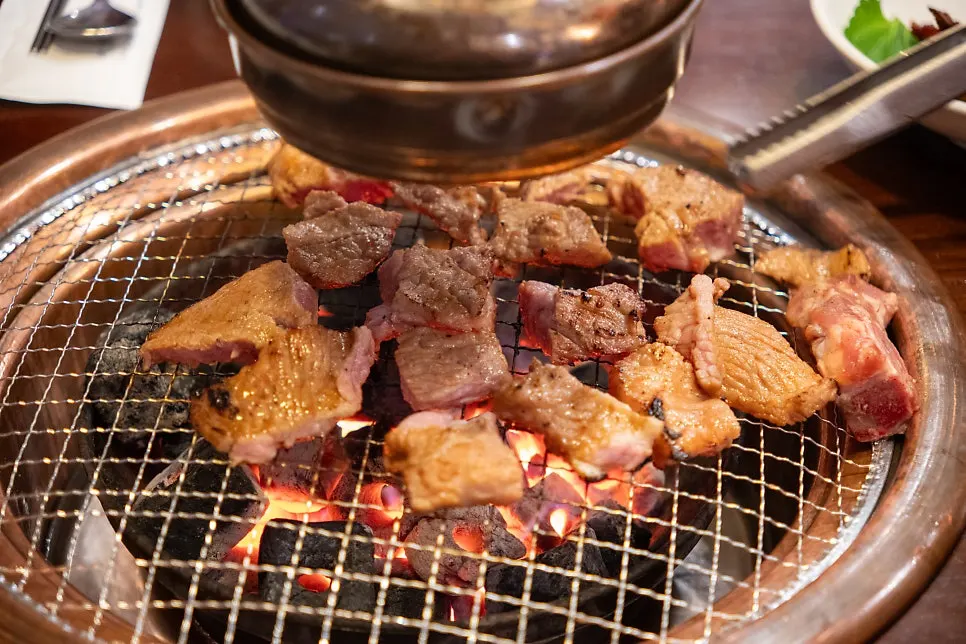 이천쌀막걸리와 주문한 상차림