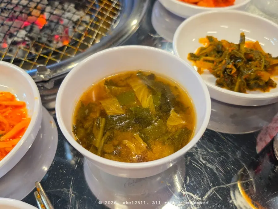 Bowl bibimbap with vegetables and namul