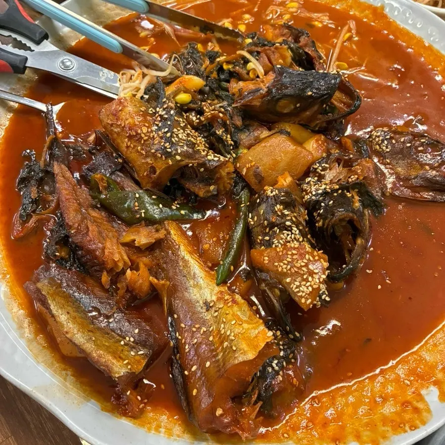 푸짐하게 차려진 코다리·동태 상차림