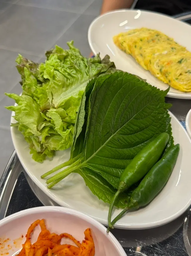 Water kimchi banchan at Jeongsiljangne Ppalgan Gogi
