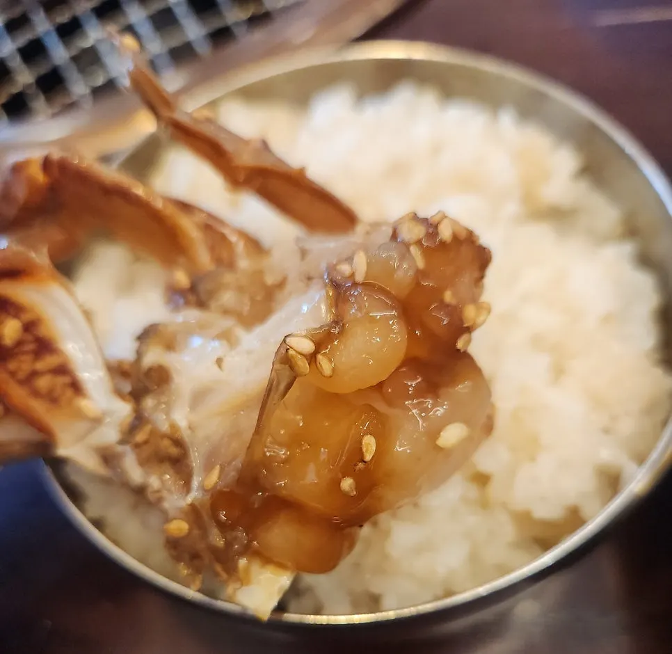 통영 황게로 만든 명인게장한접시