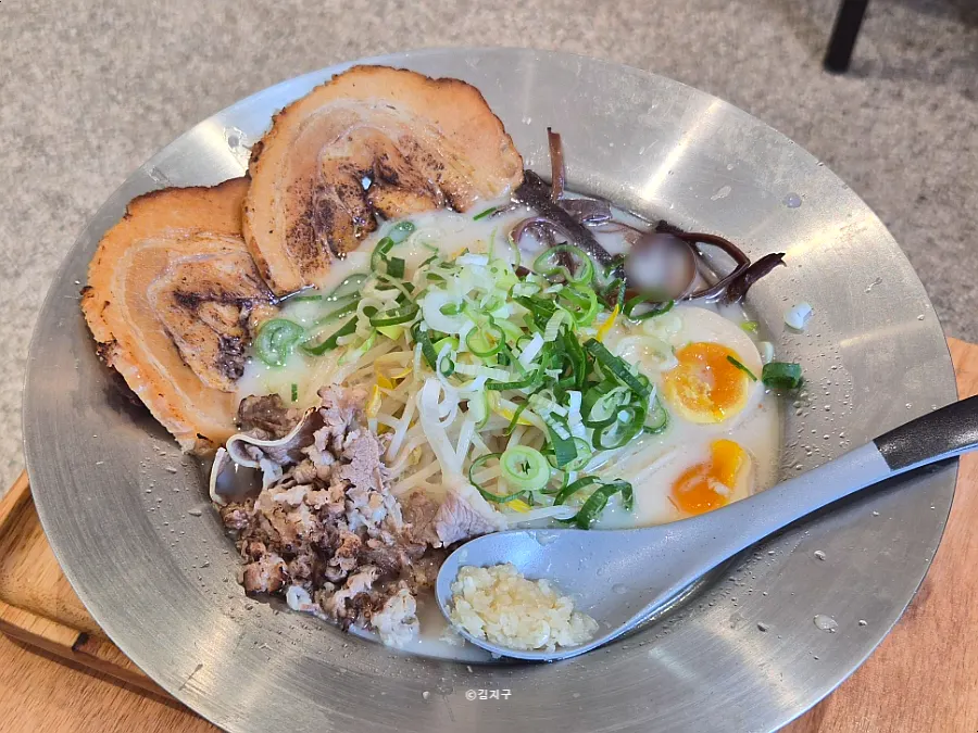 A bowl of Special Tonkotsu Ramen at Ichiba Ramen