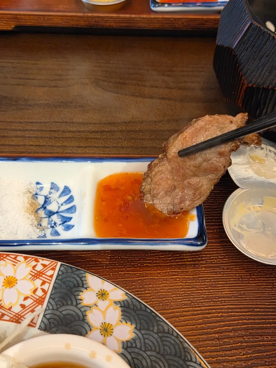 Steak paired with special sauce