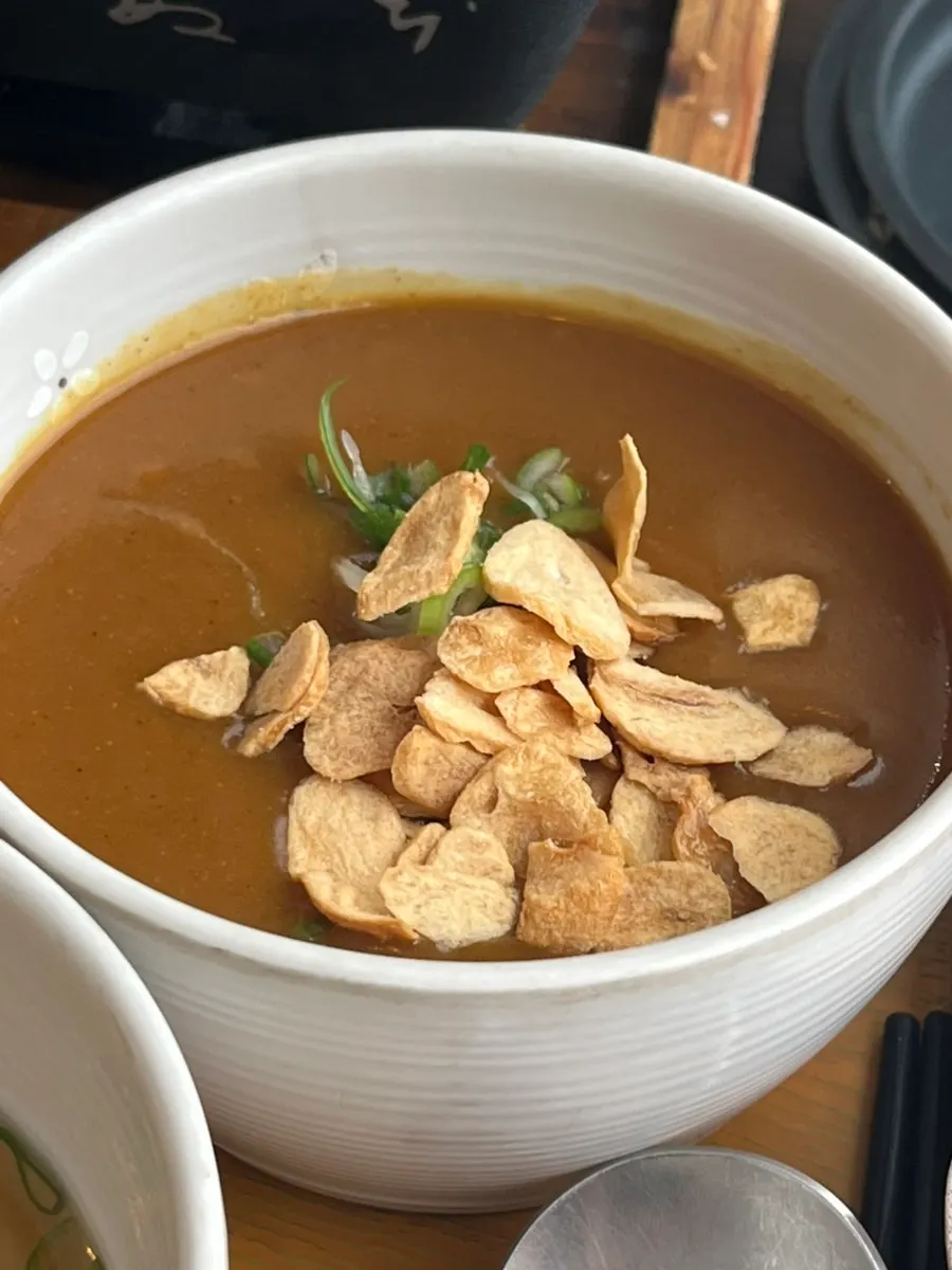 Curry and rice ordered as a side