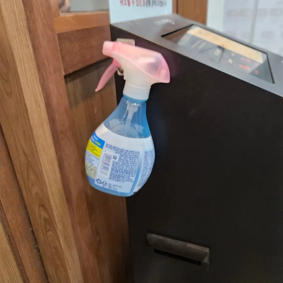Deodorizer placed at the entrance to remove clothing odor