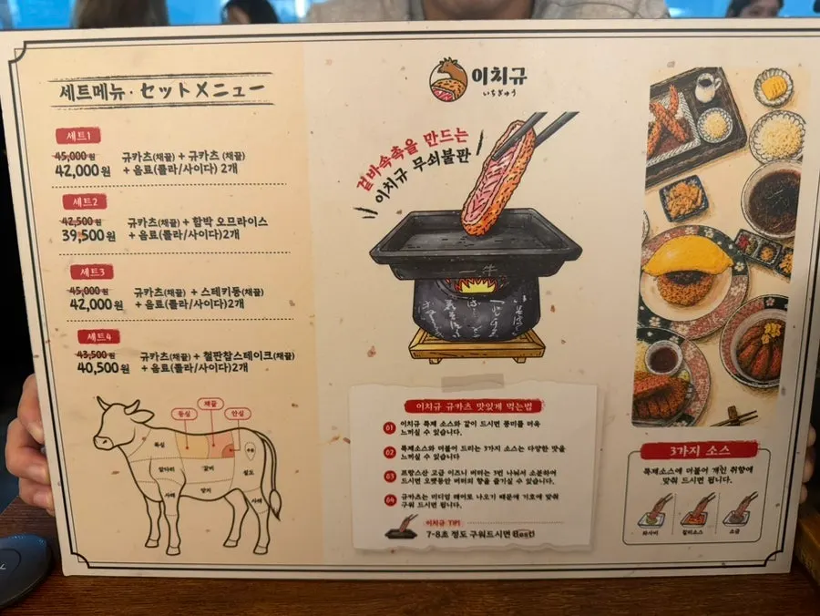 테이블 수가 많은 이치규 서울역점 내부