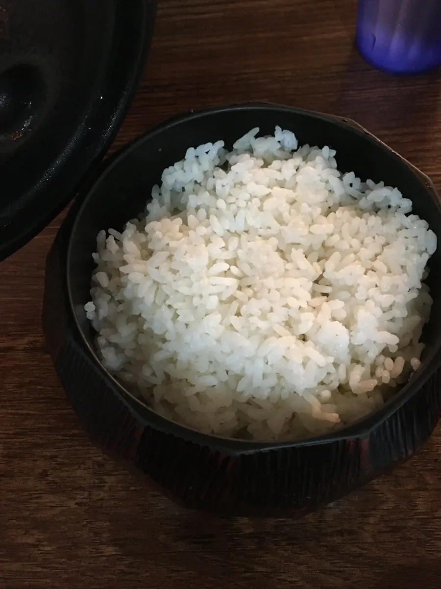 Rice for two served in a single bowl