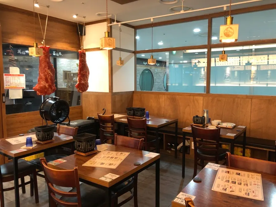 Waitlist kiosk outside the restaurant