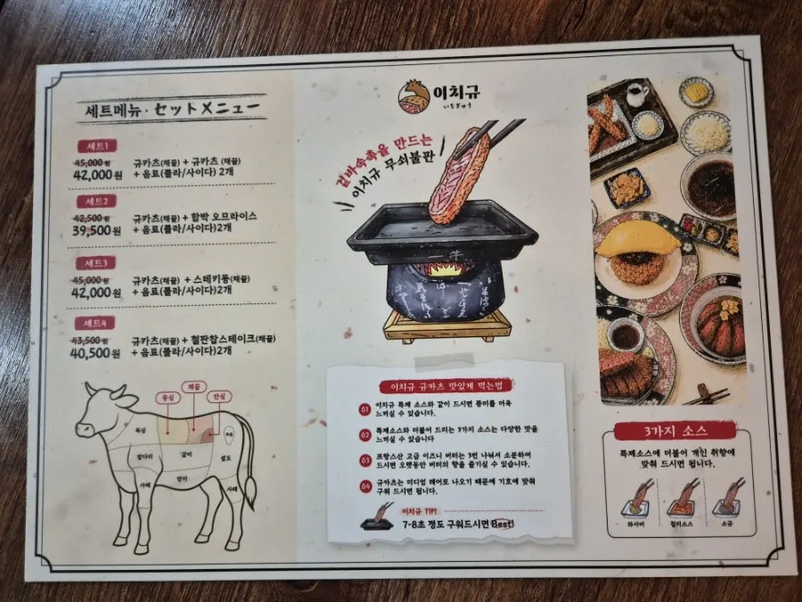 Seating and table setup at Ichigyu Seoul Station Branch