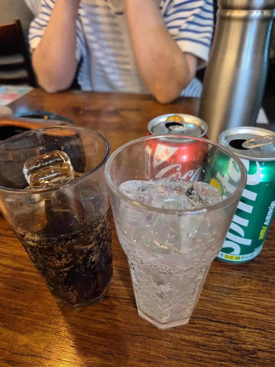 Set drink served in an ice cup