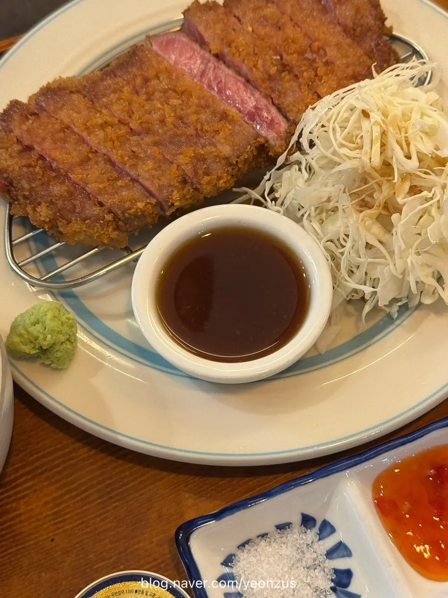 이치규 대표메뉴 규카츠 한 상