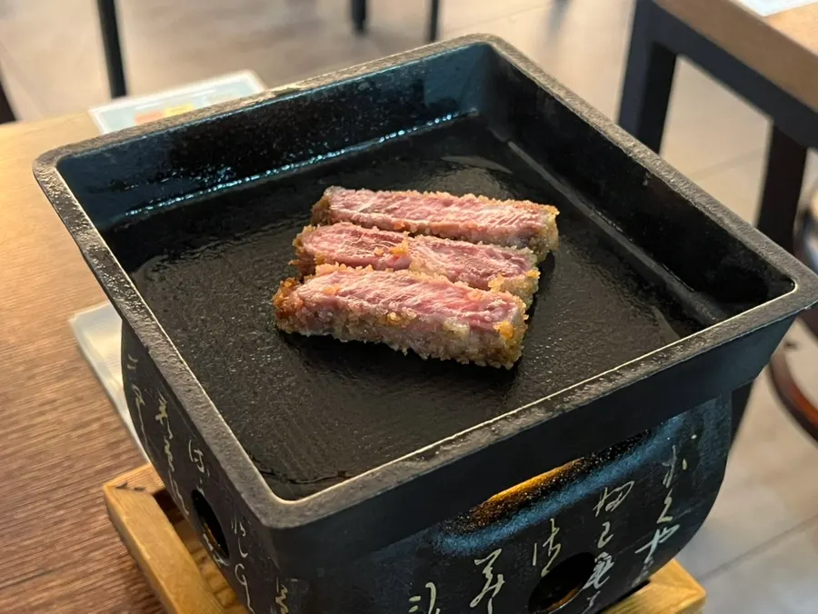 Isigny butter melting on the grill plate