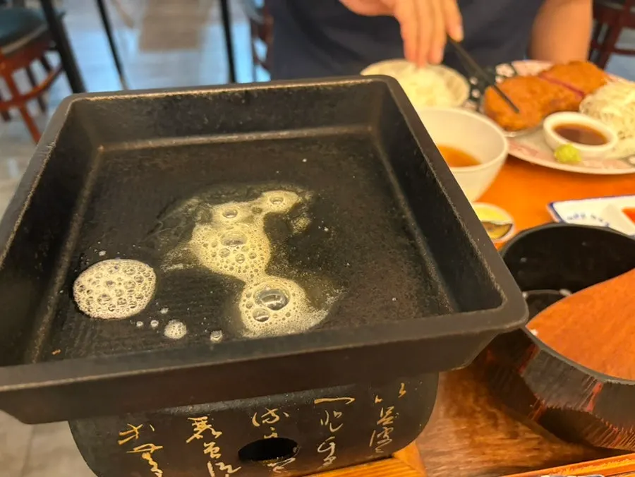 Isigny butter melting on the brazier