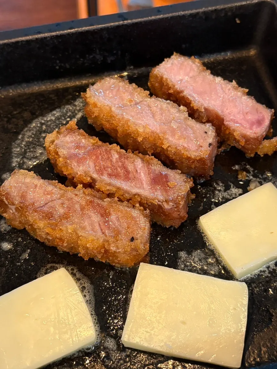Meat and butter on the brazier