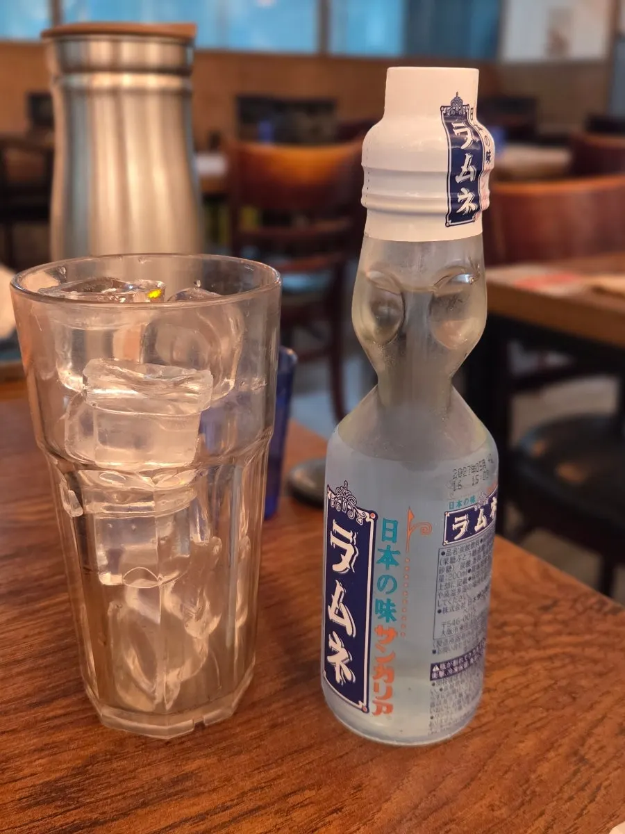 Ramune soda ordered at Ichigyu Seoul Station Branch