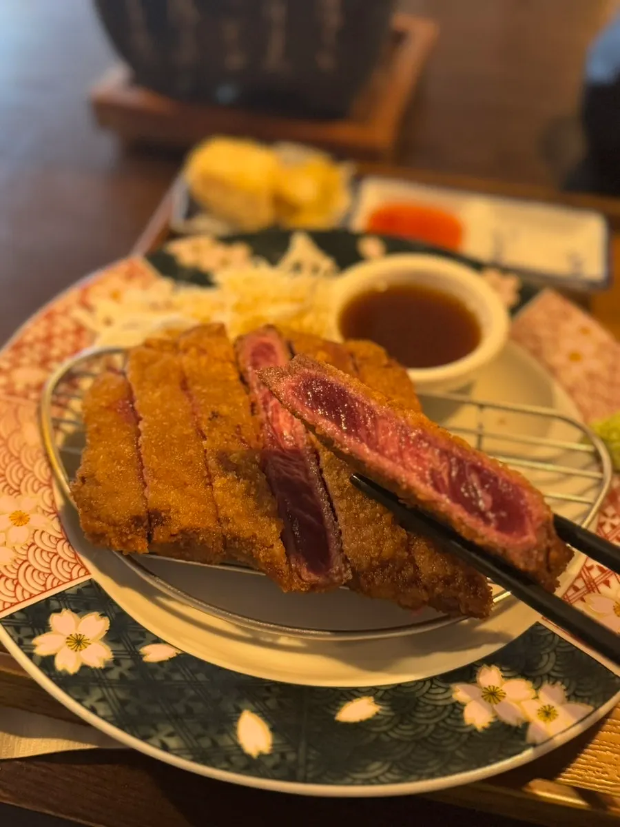 Two servings of thick-cut Ichigyu gyukatsu