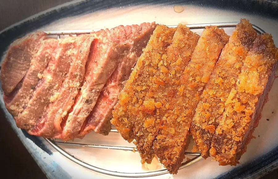 식사 마무리 무렵의 이치규 테이블