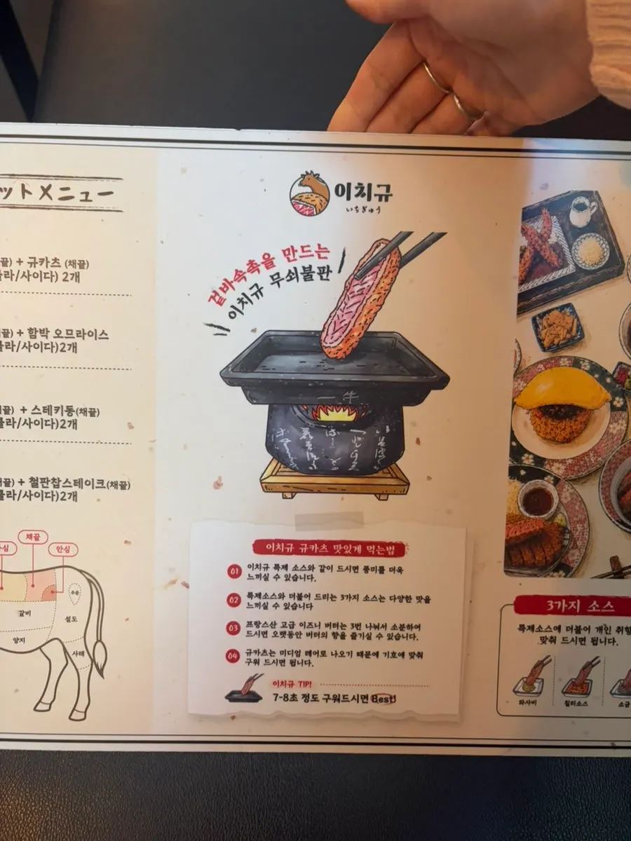 Table setting at Ichigyu Gangnam Sinnonhyeon Branch