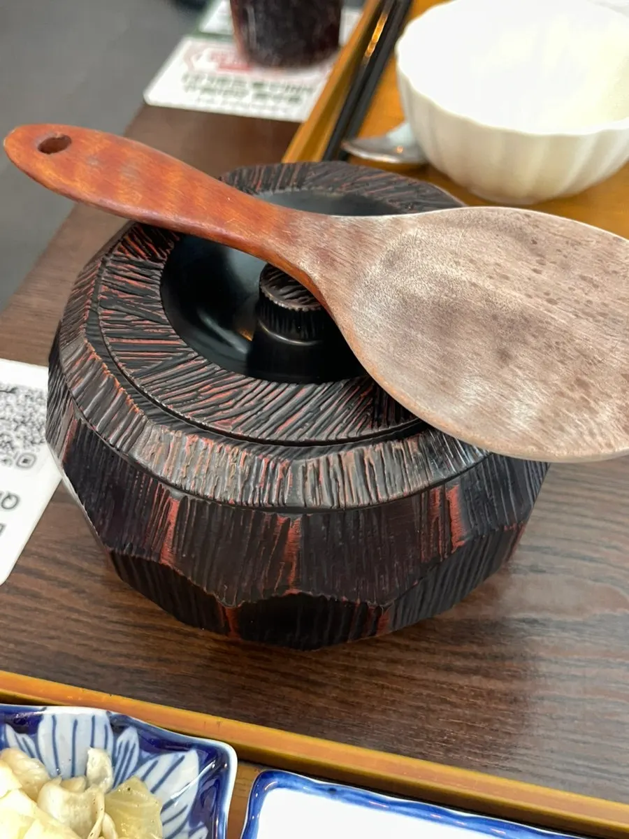 규카츠보다 먼저 나온 흰쌀밥