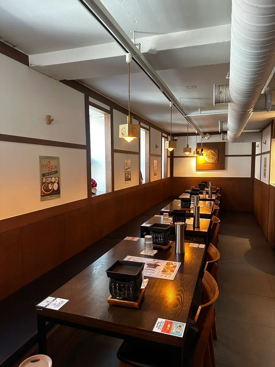 Japanese-style interior decoration at Ichigyu
