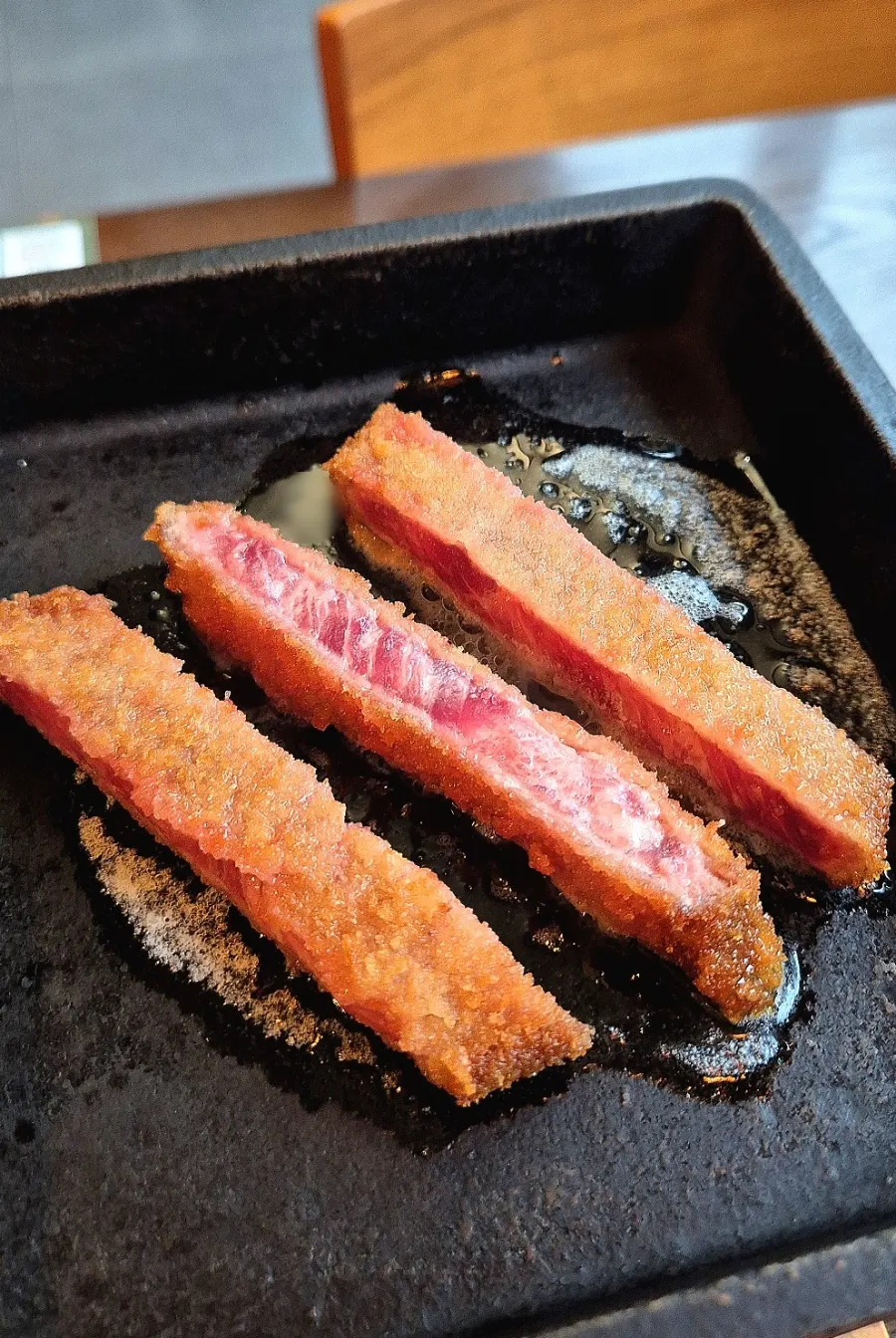 Gyukatsu on the grill with Isigny butter