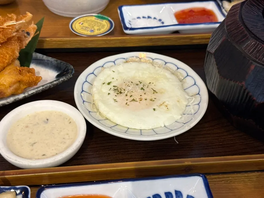 Fried egg ordered as a side dish