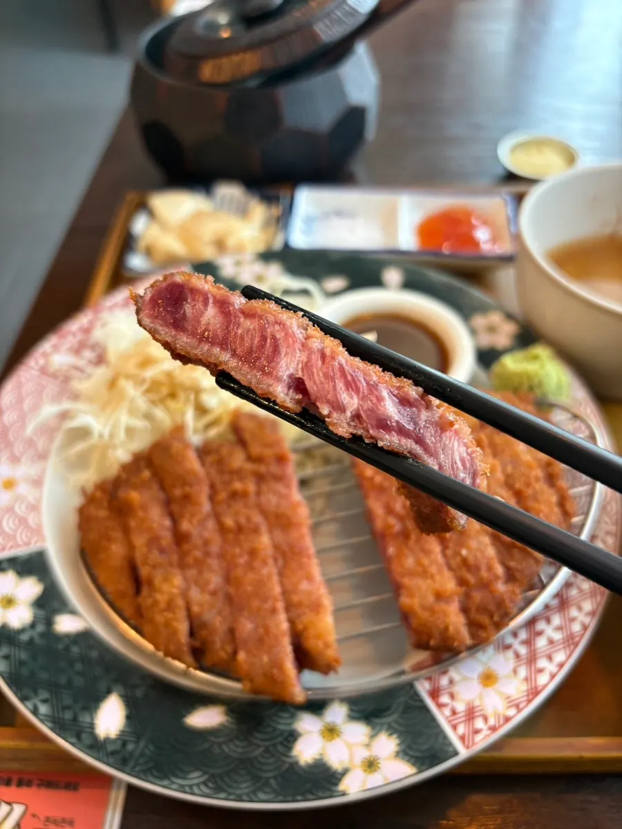 Isigny butter served alongside the gyukatsu