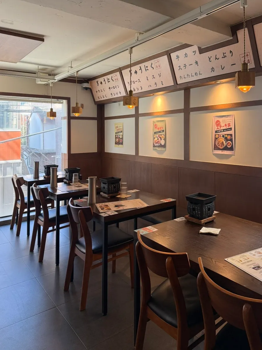 Small brazier placed at each table at Ichigyu