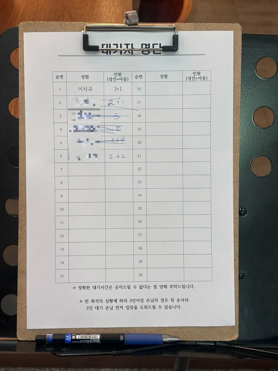 점심시간 손님이 많은 이치규 원주점 매장