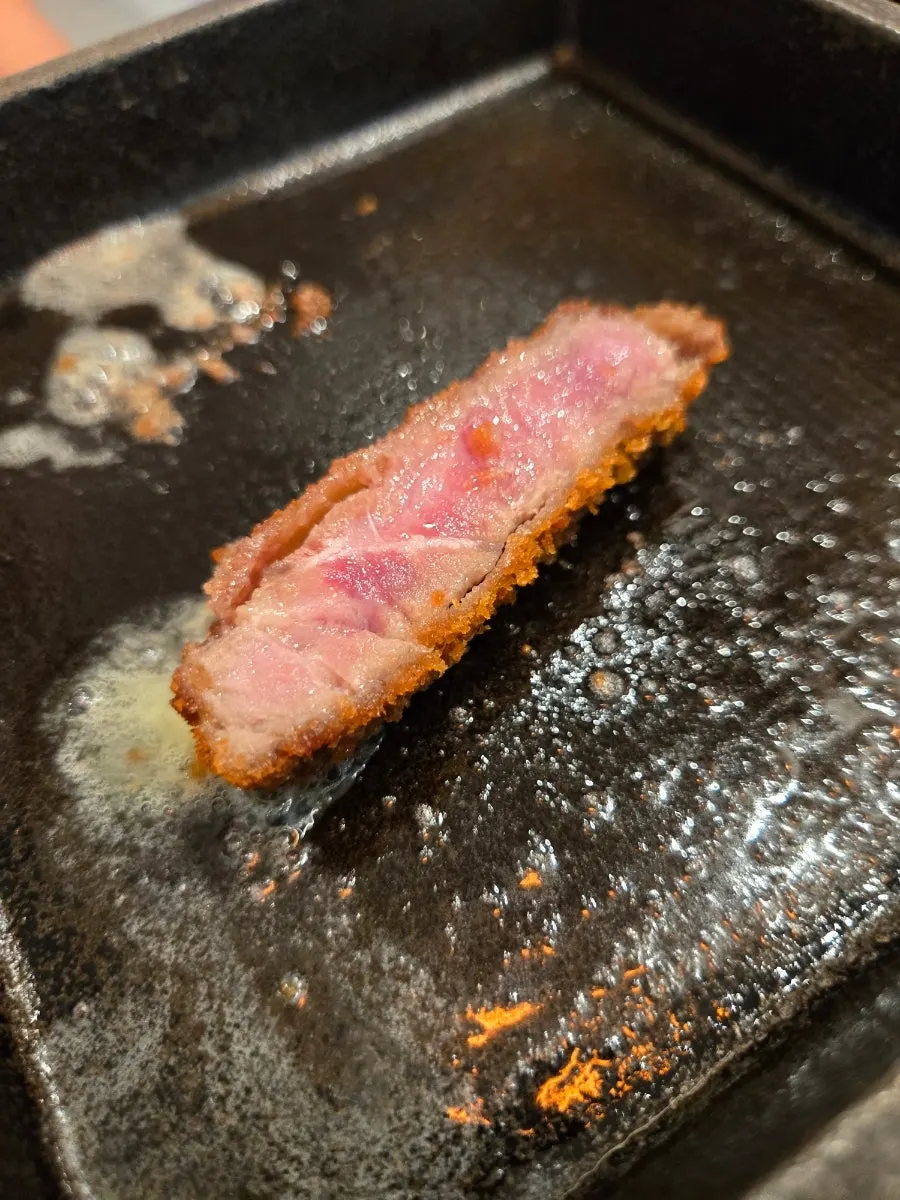 규카츠와 함께 나온 버터
