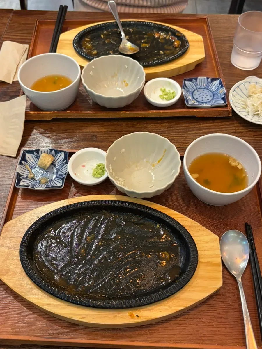A completely cleaned plate at Ichigyu Wonju