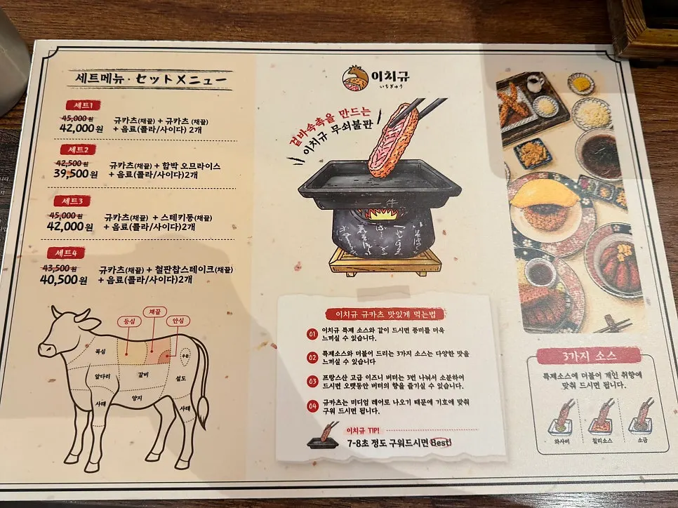Seating and grill plate setup at Ichigyu Wonju