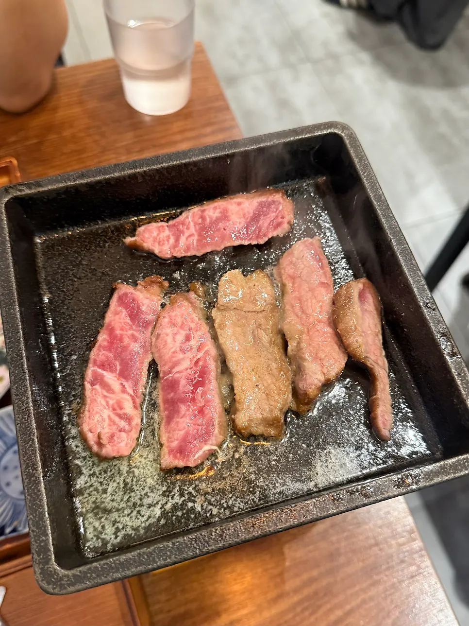 Side dishes served with the steki set