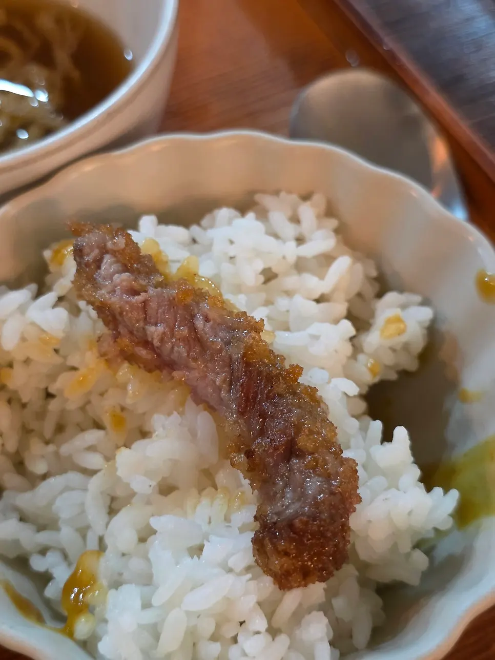 Mini curry ordered as a side dish