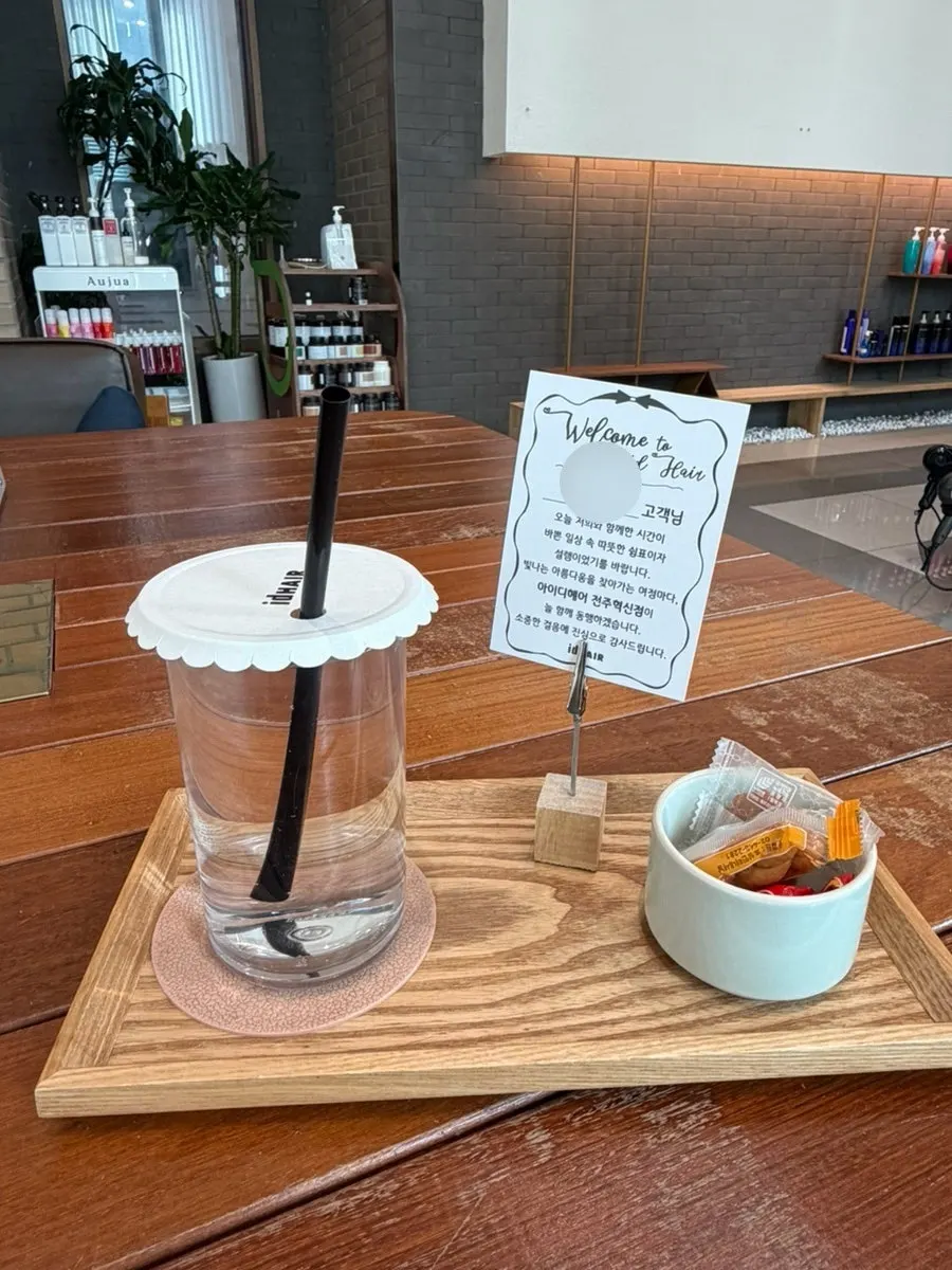 A glass of water served instead of coffee