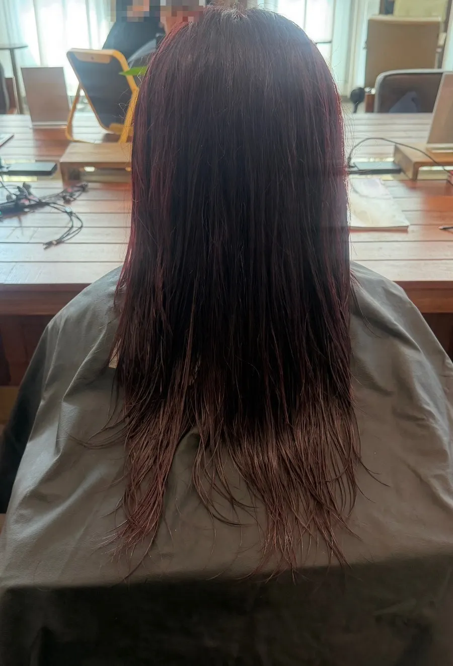 Hair condition before volume magic straightening