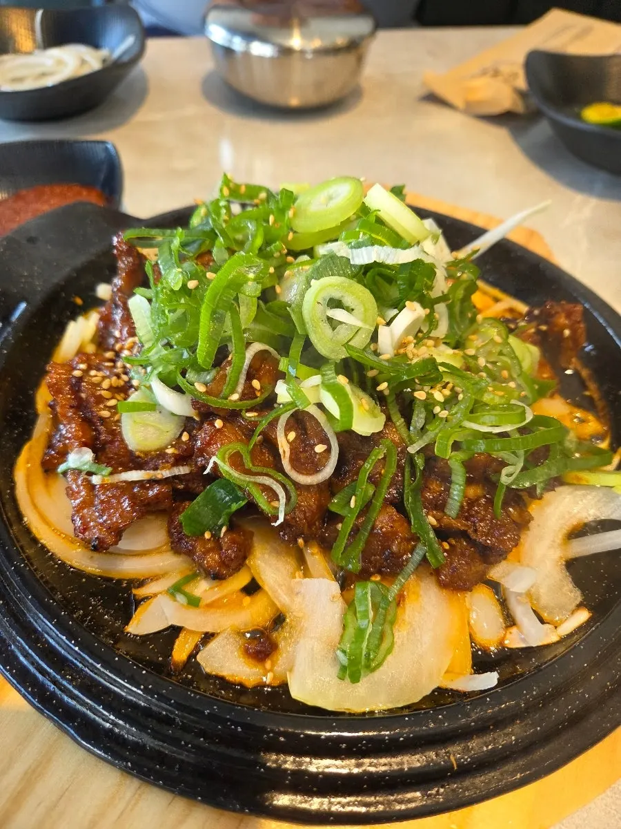 석갈비 정식 상차림 전체