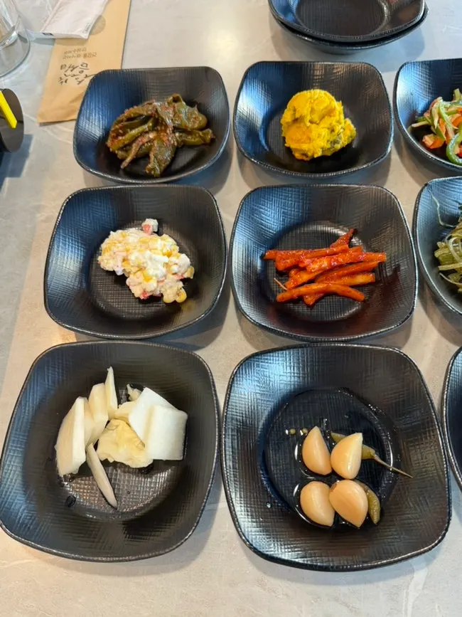 Table set with side dishes