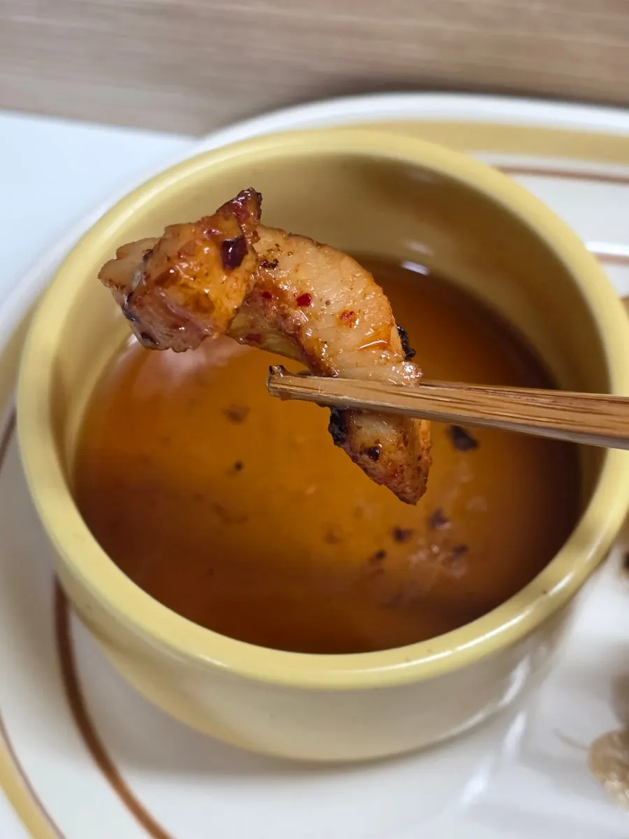 A home-cooked grilled teukyang and daechang menu