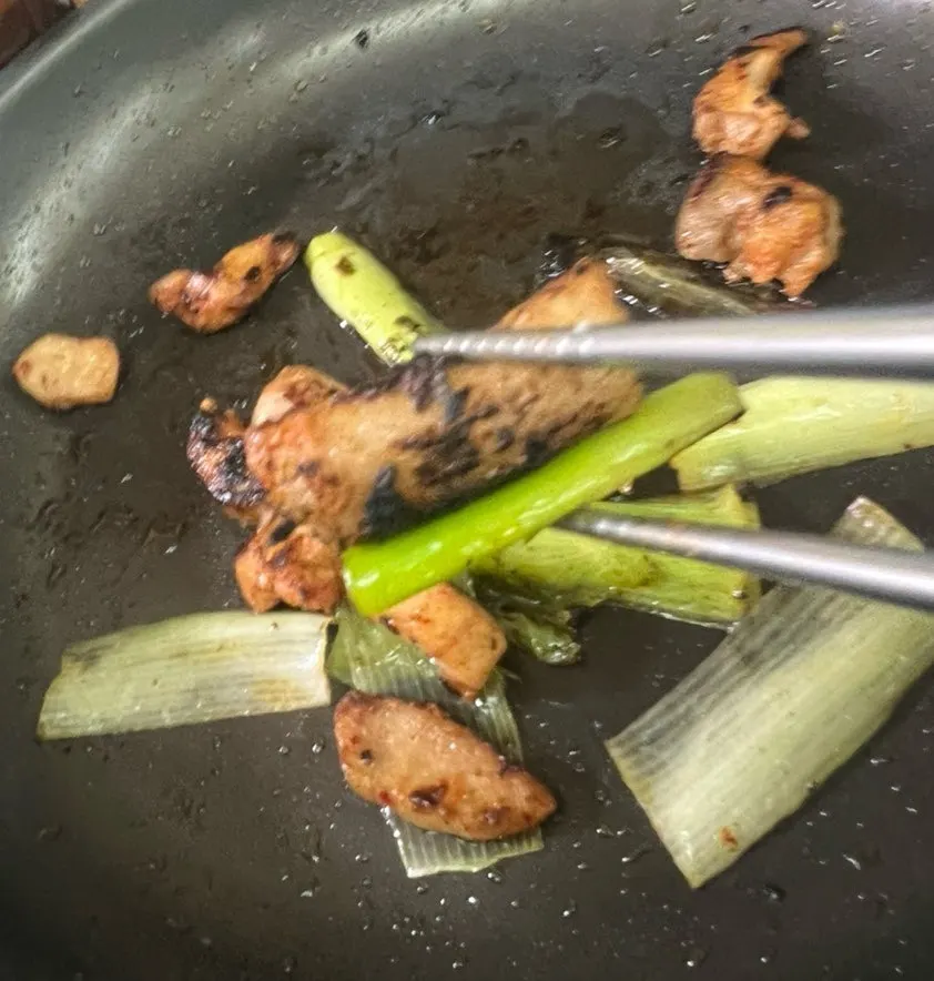 Premium tripe grilled at home and finished with a torch