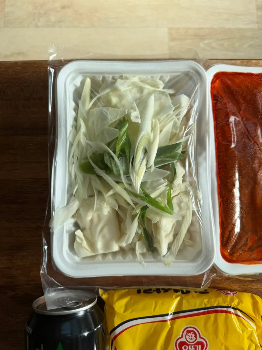 즉석떡볶이 2인세트 비조리 포장 용기