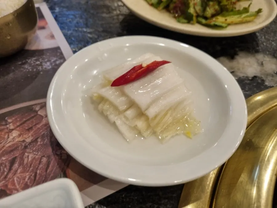 An assortment of accompanying side dishes