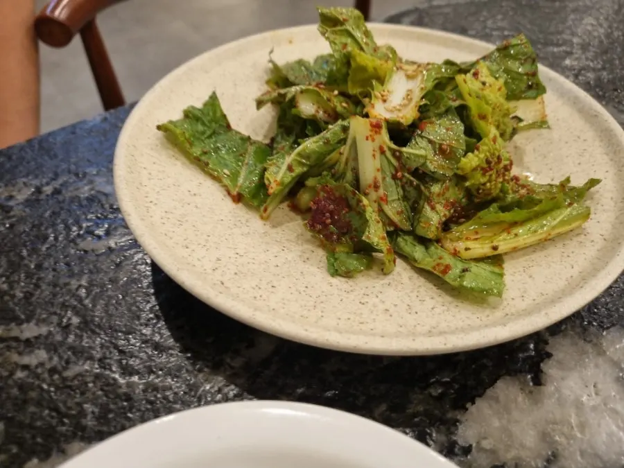 Side dishes set out to eat with the meat
