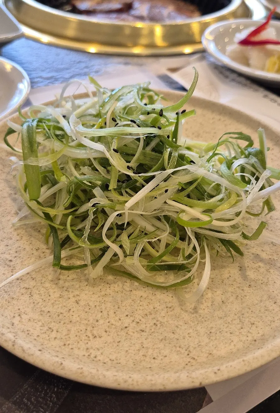 Baek-kimchi (white radish kimchi) side dish