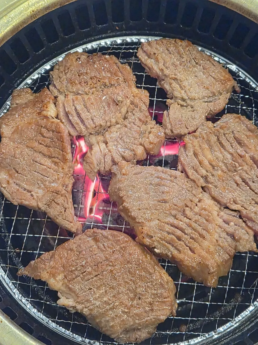 밑반찬 접시 클로즈업