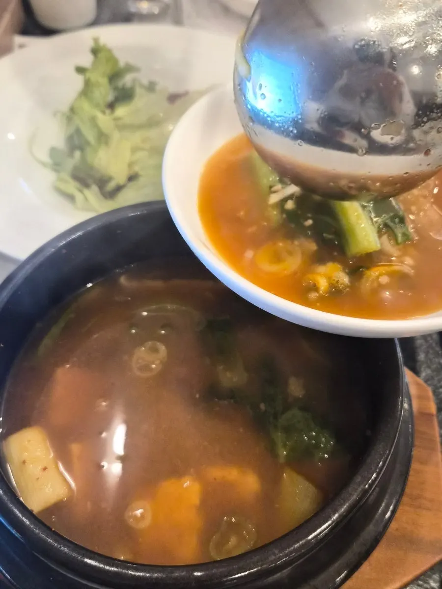 함께 주문한 된장찌개
