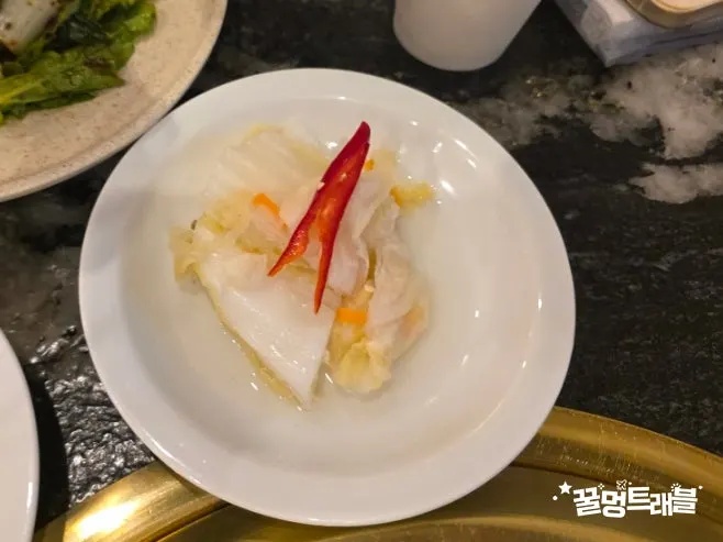Side dishes on small plates